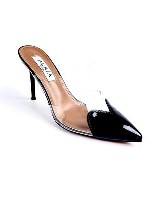 Туфли женские alaia cœur pvc leather mules 41 - 25.5 см