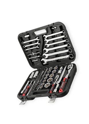 Набор инструмента 1/2",1/4" 82 шт с битами, ключами storm intertool