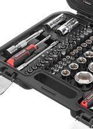 Набор инструмента 1/2",1/4" 82 шт с битами, ключами storm intertool 7