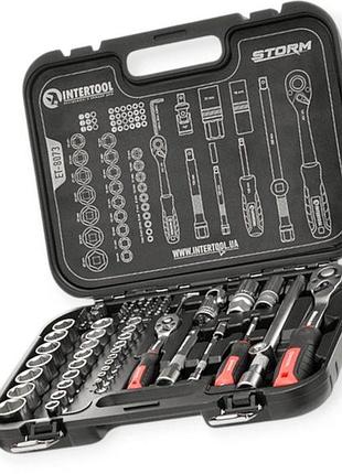 Набор инструмента 1/2",1/4" 73 шт с битами profi storm intertool