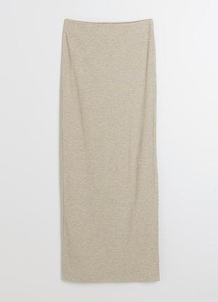 Юбка в рубчик river island studios ribbed maxi skirt - m 5