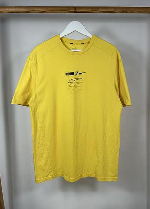 Puma center multilogo красива оригінальна футболка з гарним дизайном розмір м