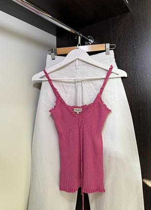 Оригінальна майка в рубчик karen millen 2