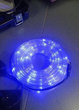 Светодиодная гирлянда дюралайт (led роуп-лайт) blue/white – гибкий светодиодный шнур в прозрачной силиконовой трубке.