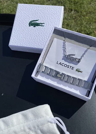 Парные браслеты lacoste — стильный набор для мужчины и женщины, идеальный вариант для пара.