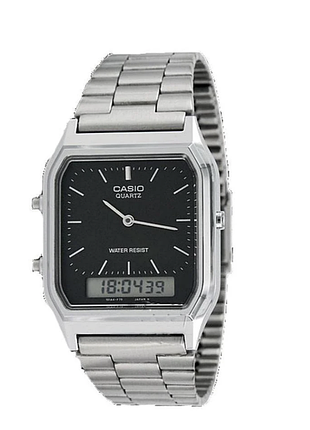 Casio aq-230 — класичний наручний годинник з аналогово-цифровим дисплеєм