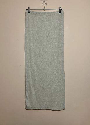 Юбка в рубчик river island studios ribbed maxi skirt - m 7