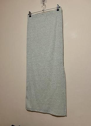 Юбка в рубчик river island studios ribbed maxi skirt - m 8