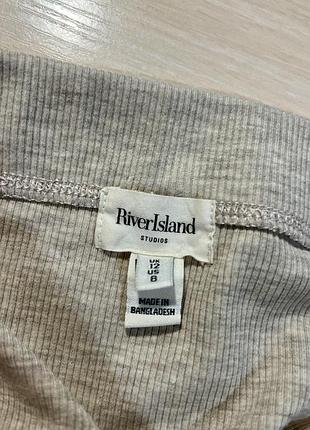 Юбка в рубчик river island studios ribbed maxi skirt - m 10
