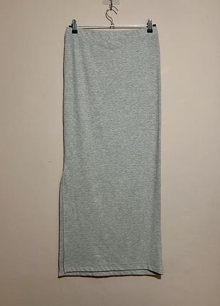 Юбка в рубчик river island studios ribbed maxi skirt - m 9