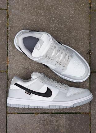 Термо кросівки nike dunk low gore-tex summit white