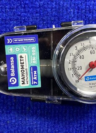 Манометр металлический шинный 7.5атм футляр bn-505 balansa