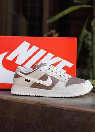 Термо кроссовки nike dunk low gore-tex light bone 4