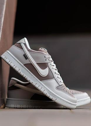 Термо кроссовки nike dunk low gore-tex light bone 3