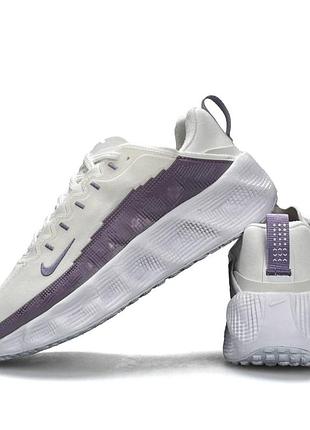 Женские красивые кроссовки nike ava rover белые с фиолетовым летним популярные из текстиля легкие удобные красивые брендовые найк