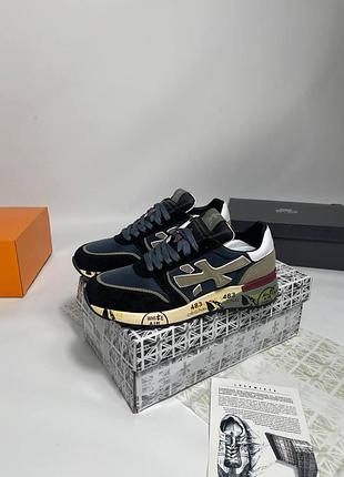 Кросівки premiata mick black brown blue — чорні, коричневі, сині, premiata mick — стильні кросівки, розміри 36-45 45