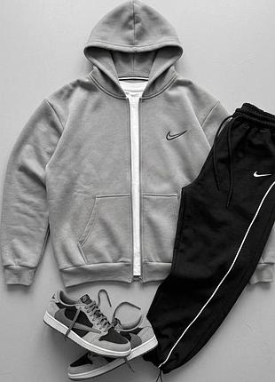 Серый спортивный костюм nike, мужской спортивный костюм найк оверсайз xl