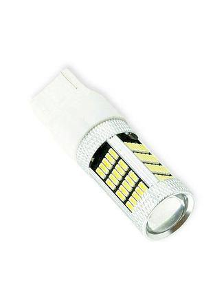 Автолампа світлодіодна бц 12-21 white 92 smd 4014 лінза драйвер 900lm megalight