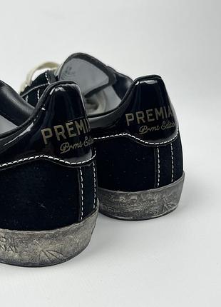 Кросівки premiata steven black distressed / чорні premita steven sneakers унісекс 36-45 41, 45