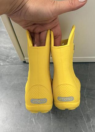 Чоботи crocs жовті с7 черевики 3