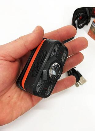 Ліхтар на голову акумуляторний світлодіодний потужний wh-0188, xpe+smd, ліхтар на голову для бігу uv-20