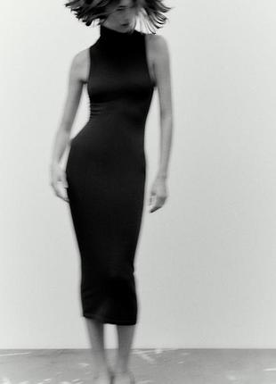Платье миди,теплая zara, размер m-l.