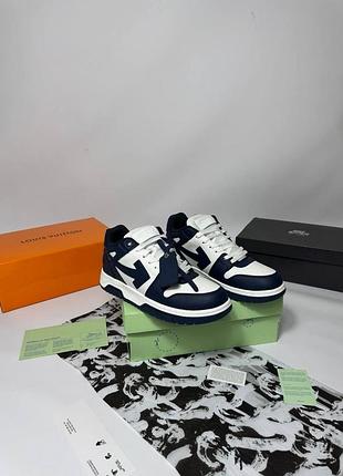 Кроссовки off-white out of office blue — синие, off-white, офисные, стильные, streetwear, кеды, размеры 36–45 44, 40