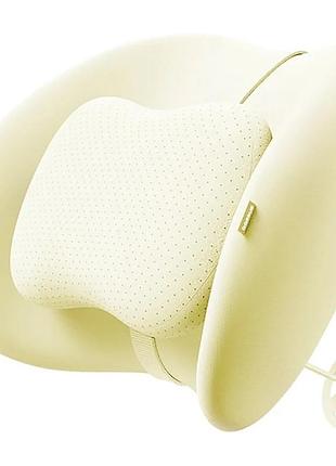 Подушка на подголовник baseus primetrip vh2 dual-layer headrest (c01200) starlight off-white