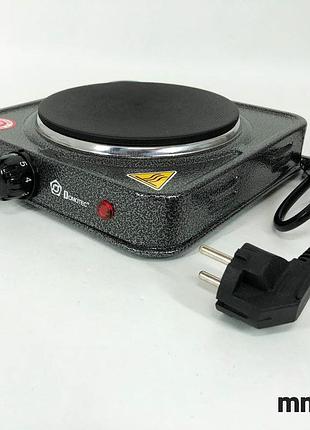 Настольная электроплита domotec ms-5821 дисковая на 1 конфорку, маленькая переносная электроплита