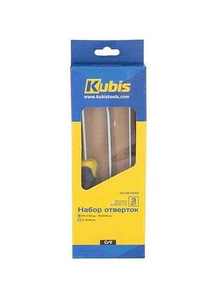 Набір викруток ph1*100; 2*100; sl5*100 мм, crv 3шт тм kubis