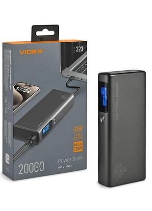 Повербанк 20000mah videx vpb-323 130w pd100w +display