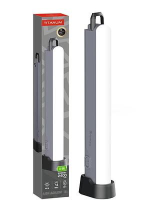 Портативний світлодіодний ліхтар titanum tlf-t21 450lm gray