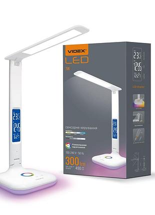 Світлодіодна лампа настiльна videx tf05w-rgb 7w 3000-5500k