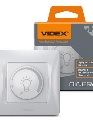 Димер led 200вт срібний шовк videx binera