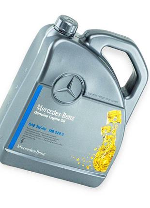 Олива моторна mercedes-benz 5w-40 engine oil (229.5) 5л