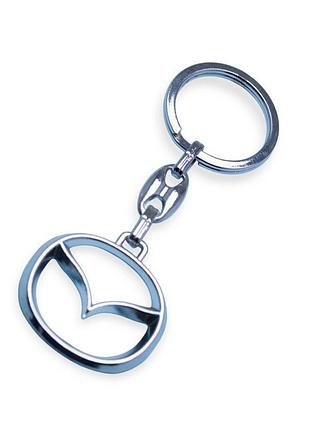 Брелок mazda металлический