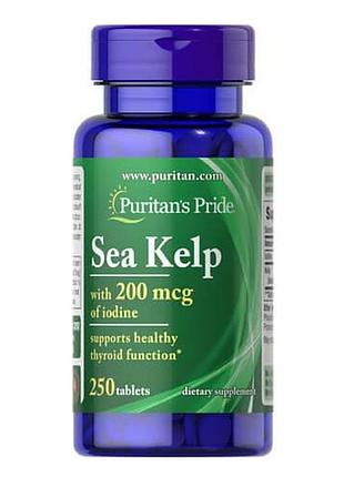Puritan's pride sea kelp 200 mcg 250 таблеток