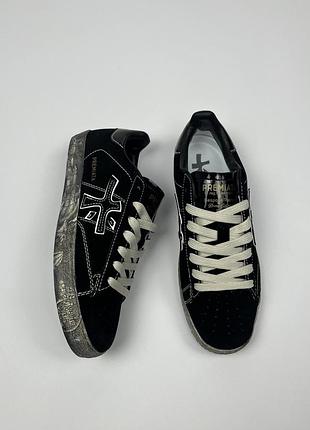 Кроссовки premiata steven black distressed / черные premiata steven sneakers унисекс 36–45