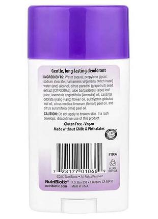 Nutribiotic deodorant lavender 75 грам 2