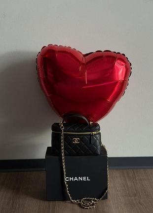 Сумка chanel caviar quilted top handle slim vanity 4