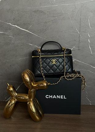 Сумка chanel caviar quilted top handle slim vanity 3