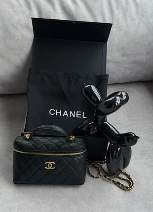 Сумка chanel caviar quilted top handle slim vanity 8