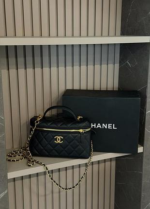 Сумка chanel caviar quilted top handle slim vanity 7