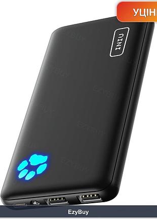 Повербанк iniu powerpaw 10000mah з usb-c входом та виходом 3a для iphone 17 16 15 14 13 12 pro max samsung huawei