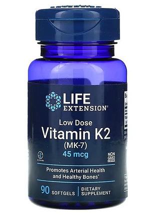 Life extension low dose vitamin k2 (mk-7) 45 mcg 90 softgels