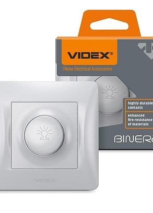 Димер 600вт срібний шовк videx binera