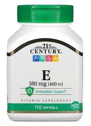 21st century vitamin e 180 mg (400 iu) 110 капсул