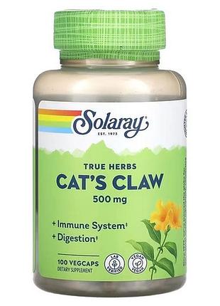 Solaray cat's claw bark 500 mg 100 капсул