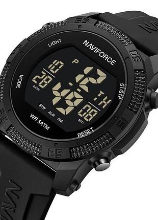 Годинник чоловічий тактичний naviforce europe black