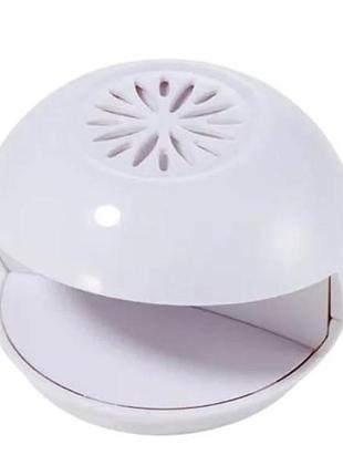 Міні-сушарка для нігтів із вентилятором на батарейках nail dryer біла